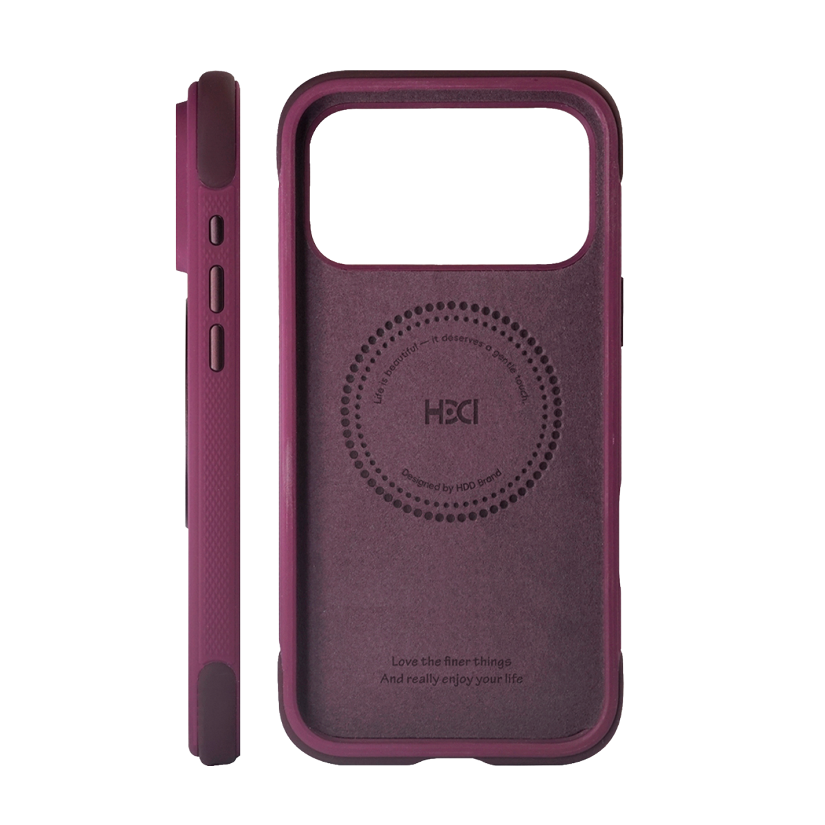 HDD Apple iPhone 18 Pro Max/17 Pro Max HBC-476 Upsal Standlı Magsafe Kapak - Bordo