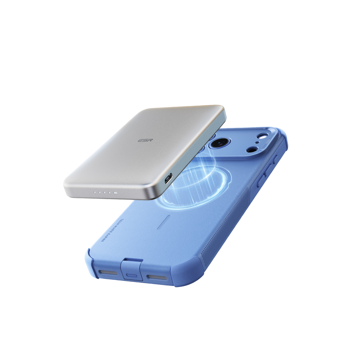 ESR Apple iPhone 18 Pro Max/17 Pro Max Cyber Tough Magsafe Kapak - Açık Mavi