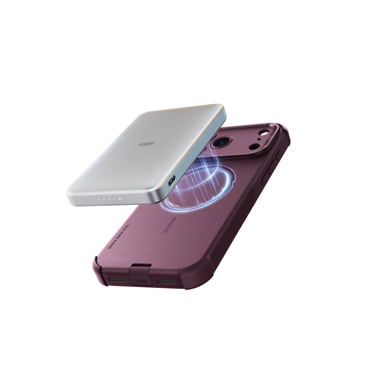 ESR Apple iPhone 18 Pro Max/17 Pro Max Cyber Tough Magsafe Kapak - Bordo
