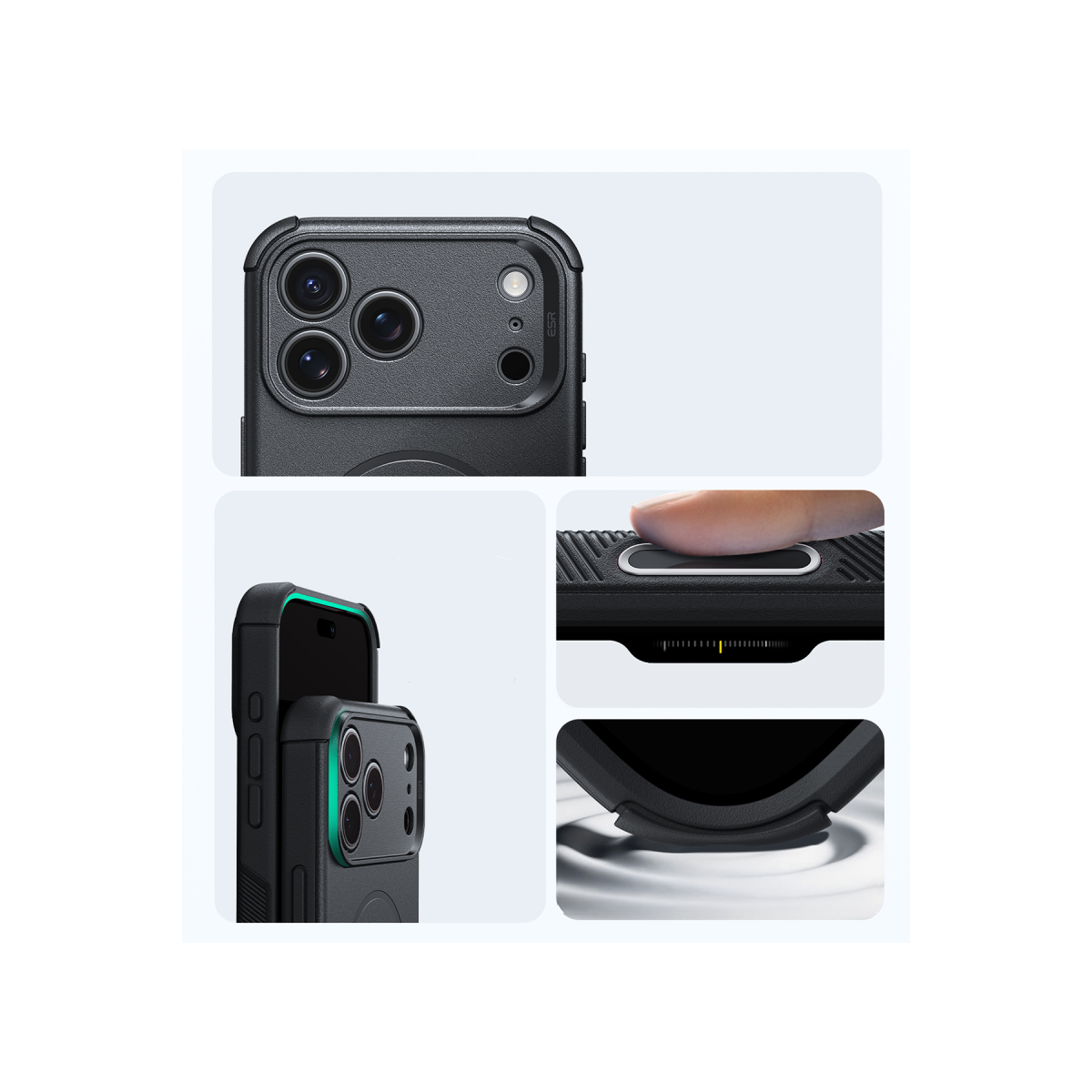 ESR Apple iPhone 18 Pro Max/17 Pro Max Cyber Tough Magsafe Kapak - Siyah