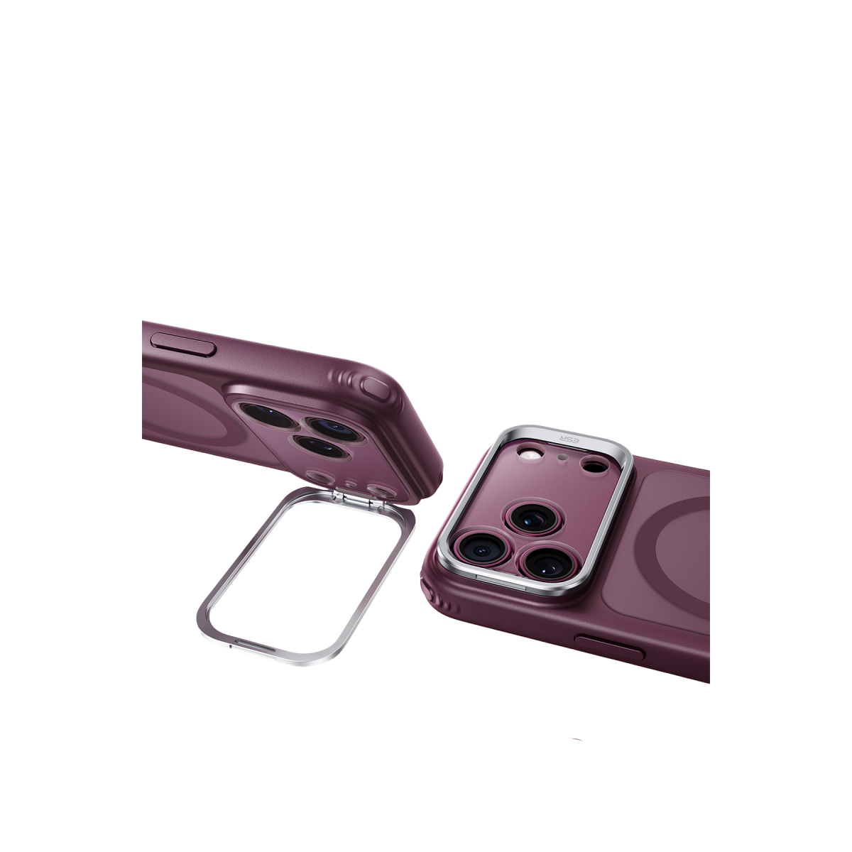ESR Apple iPhone 18 Pro Max/17 Pro Max Classic Hybrid Magsafe Standlı Kapak - Bordo