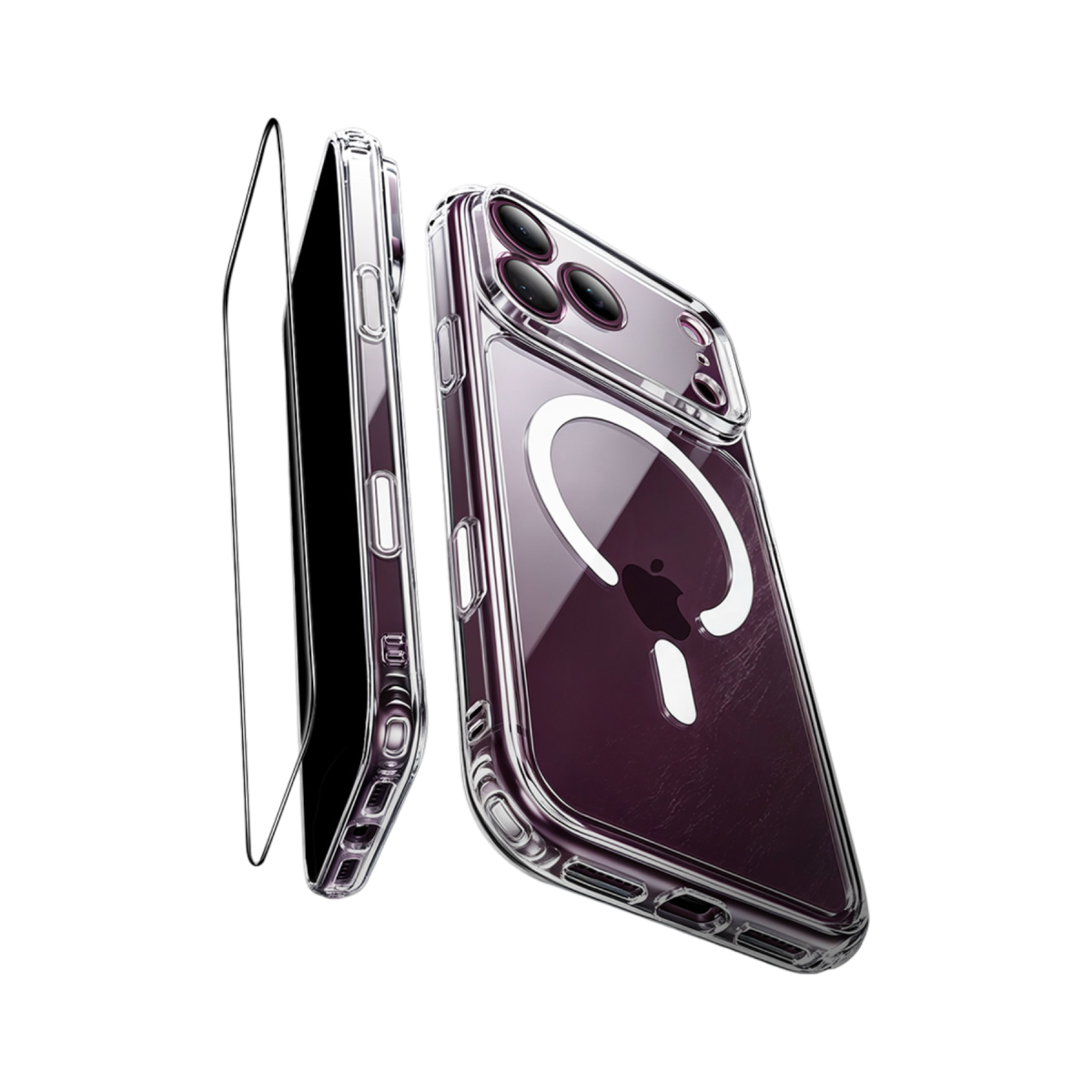 ESR Apple iPhone 18 Pro/17 Pro Classic Hybrid Magsafe Kapak + Cam Hediyeli Set - Şeffaf