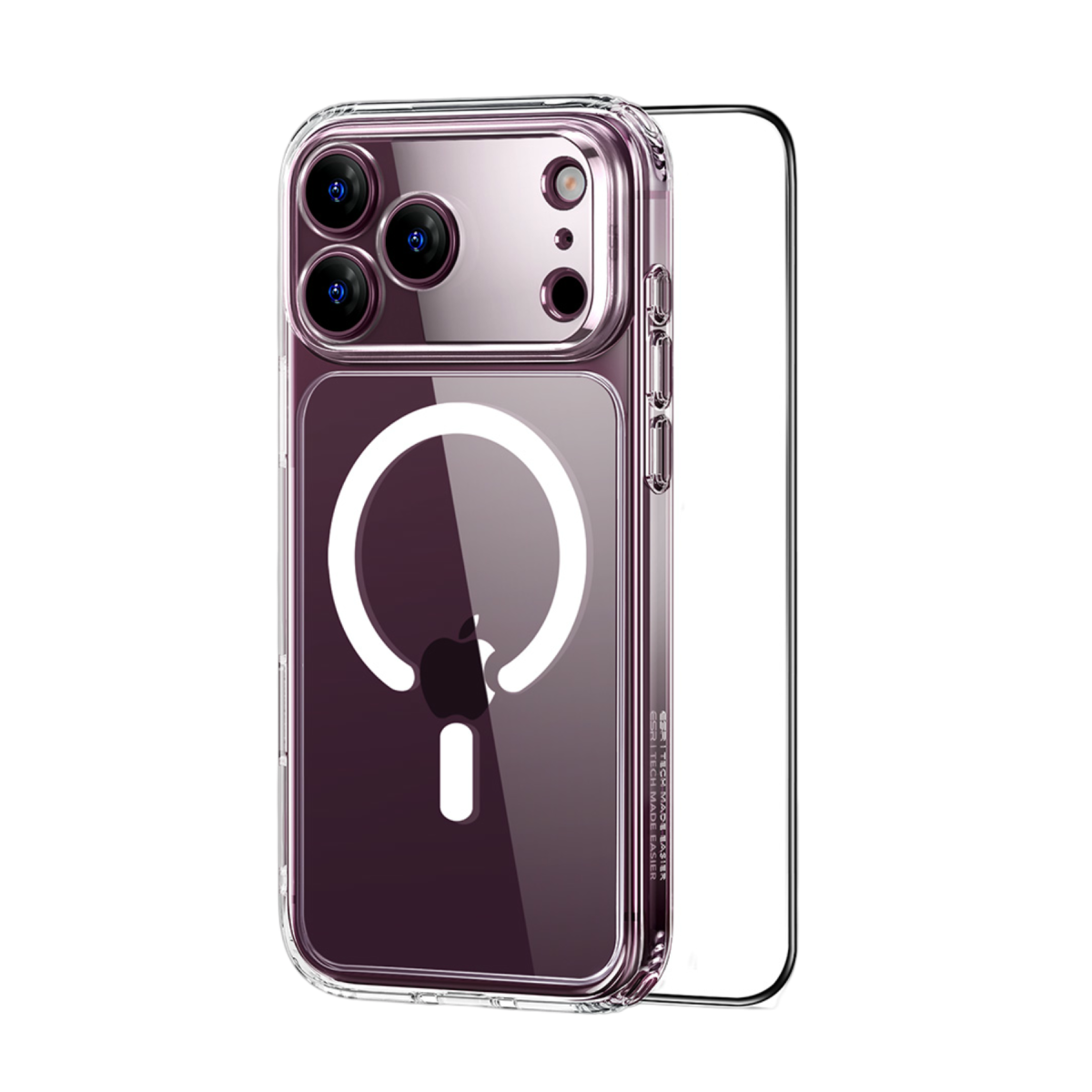 ESR Apple iPhone 18 Pro/17 Pro Classic Hybrid Magsafe Kapak + Cam Hediyeli Set - Şeffaf