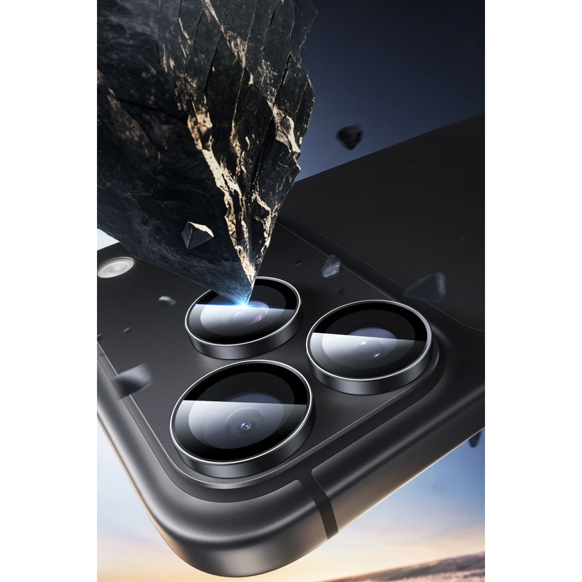 ESR Apple iPhone 18 Pro Max Armorite Kamera Lens Koruyucu - Siyah