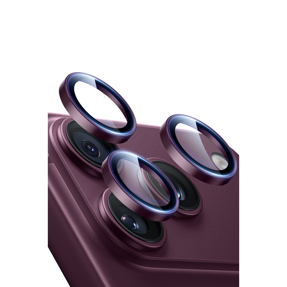ESR Apple iPhone 18 Pro Max Armorite Kamera Lens Koruyucu - Bordo