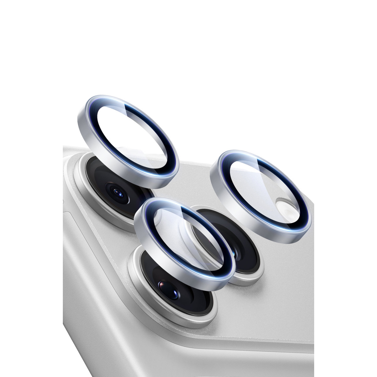 ESR Apple iPhone 18 Pro Max Armorite Kamera Lens Koruyucu - Gümüş