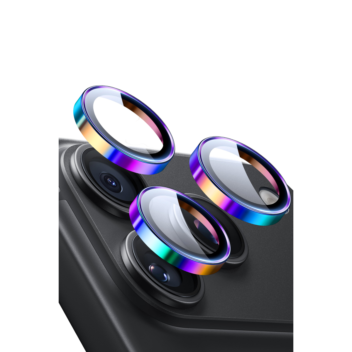 ESR Apple iPhone 18 Pro Max Armorite Kamera Lens Koruyucu - Rainbow