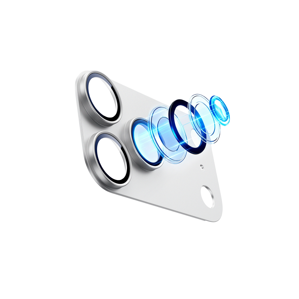 ESR Apple iPhone 18 Pro Armorite Pro Kamera Lens Koruyucu - Gümüş