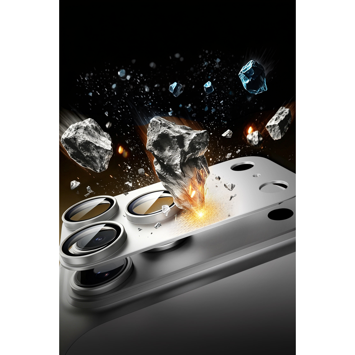 ESR Apple iPhone 18 Pro Armorite Pro Kamera Lens Koruyucu - Gümüş