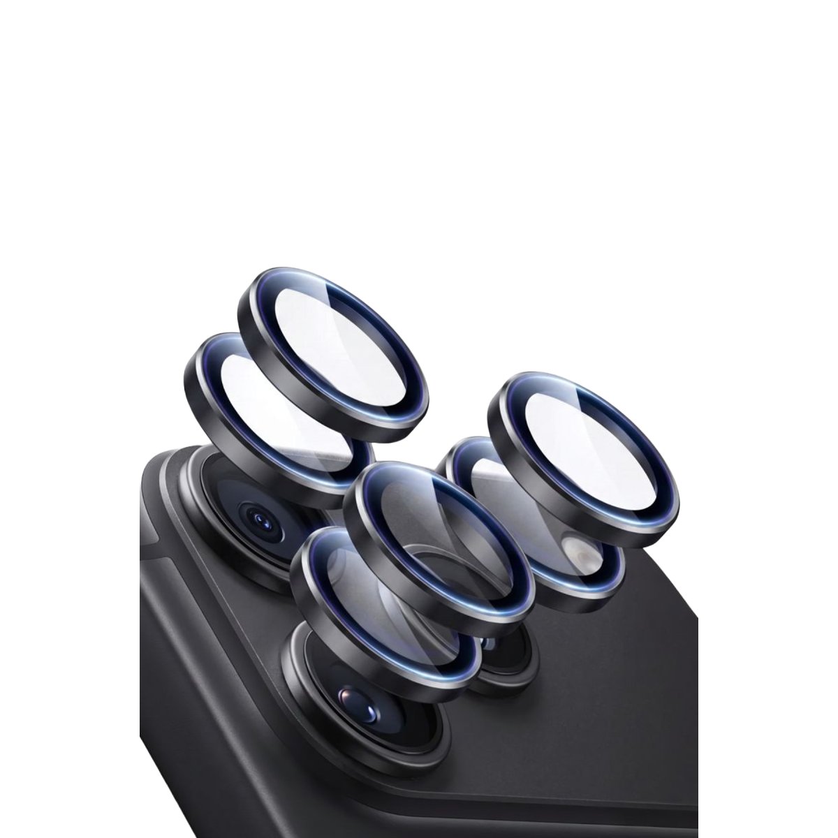 ESR Apple iPhone 18 Pro Max Armorite 2 Adet Kamera Lens Koruyucu - Siyah