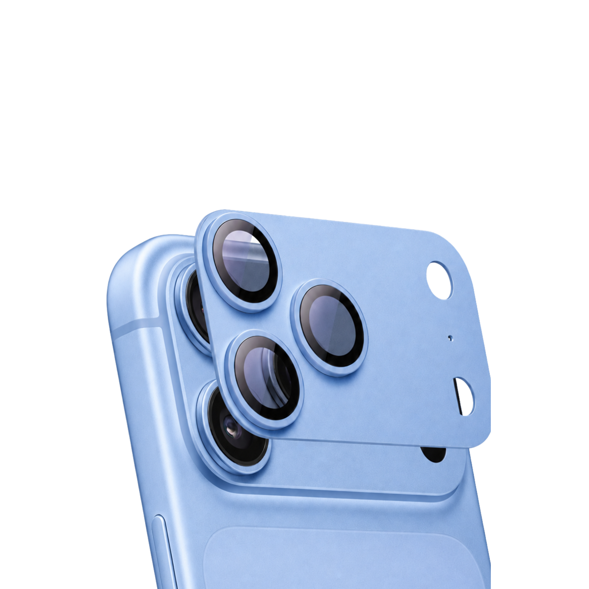 URR Apple iPhone 18 Pro Max Armor 3D Kamera Lens Koruyucu - Mavi