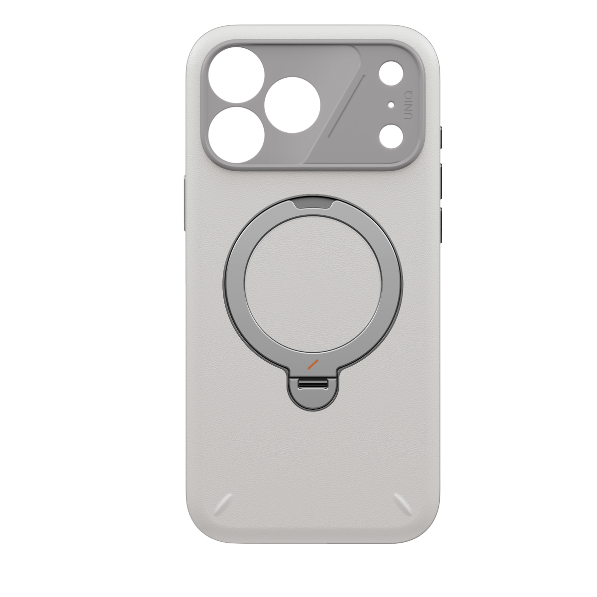 Uniq Apple iPhone 18 Pro/17 Pro Elix Rotating Kickstand Kapak - Gri