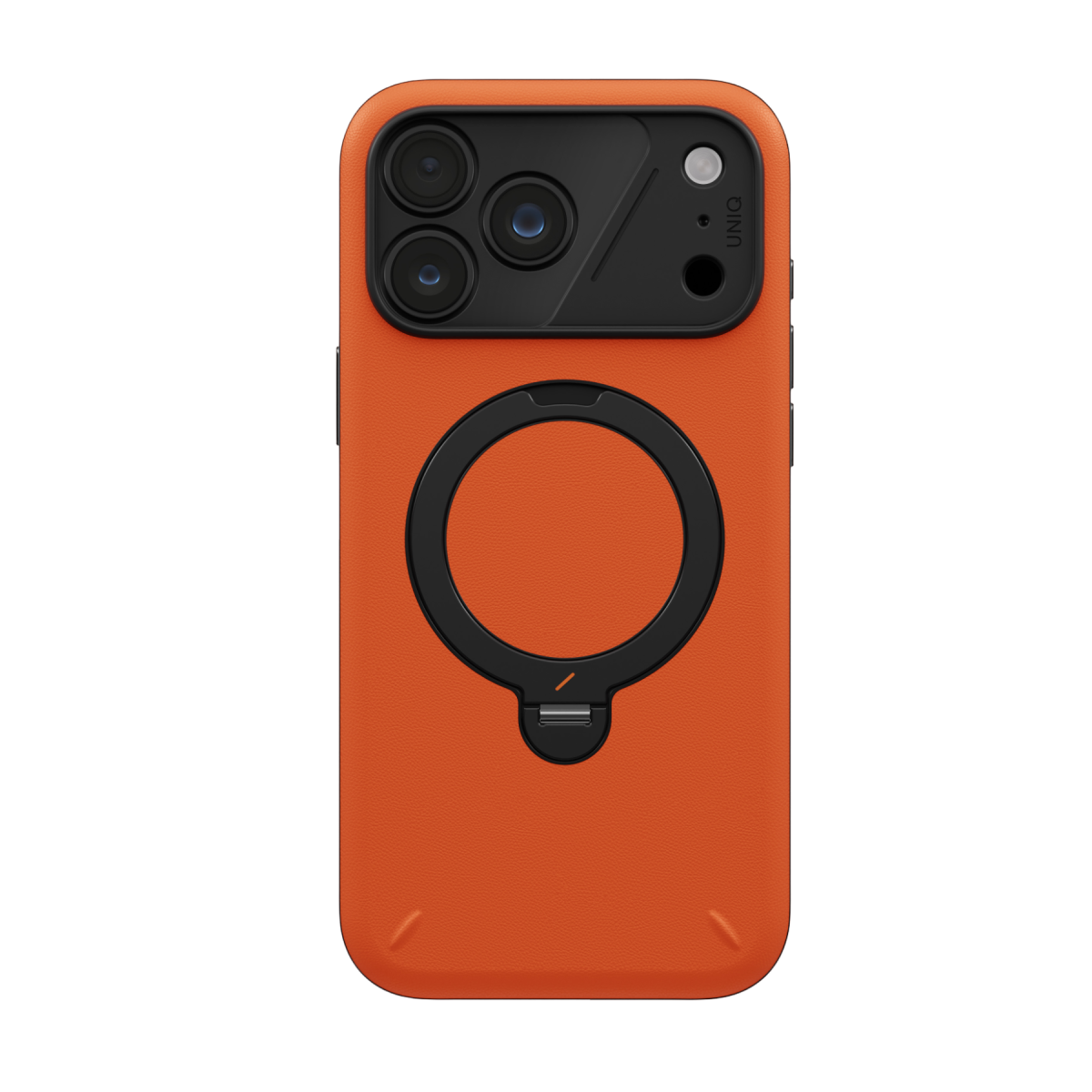 Uniq Apple iPhone 18 Pro/17 Pro Elix Rotating Kickstand Kapak - Turuncu