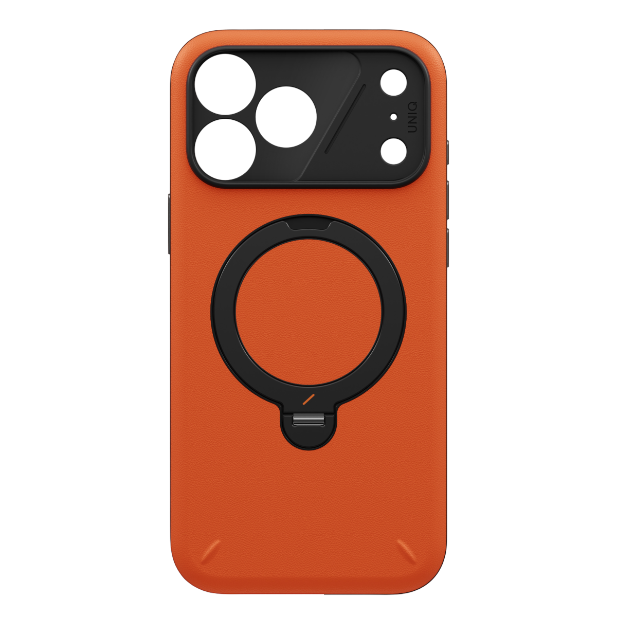 Uniq Apple iPhone 18 Pro/17 Pro Elix Rotating Kickstand Kapak - Turuncu