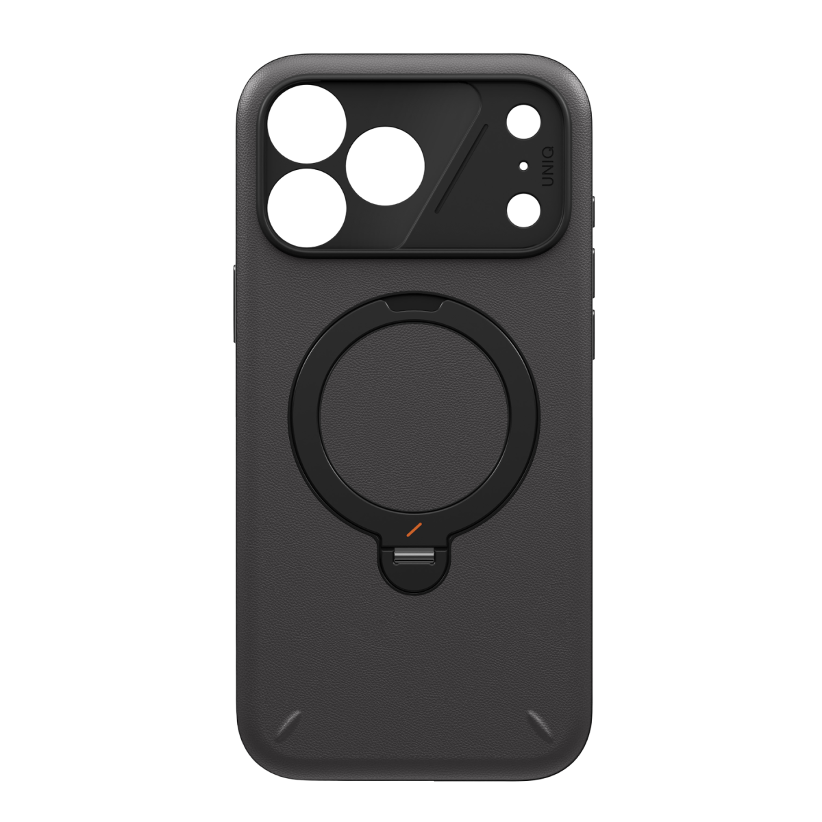 Uniq Apple iPhone 18 Pro/17 Pro Elix Rotating Kickstand Kapak - Siyah
