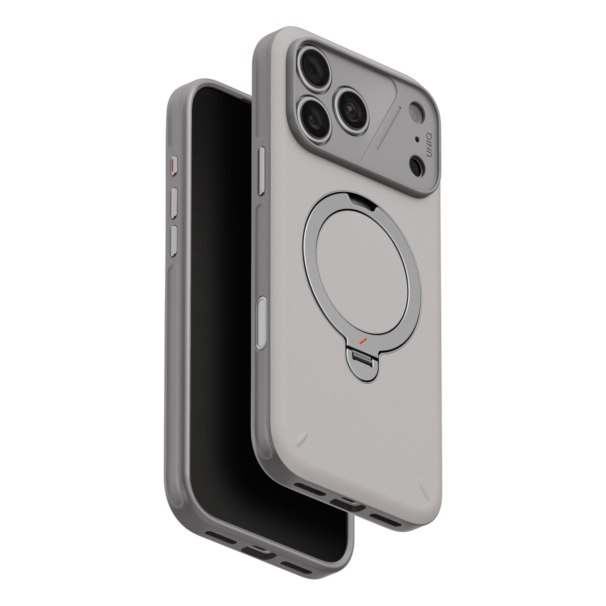 Uniq Apple iPhone 18 Pro Max/17 Pro Max Elix Rotating Kickstand Kapak - Gri