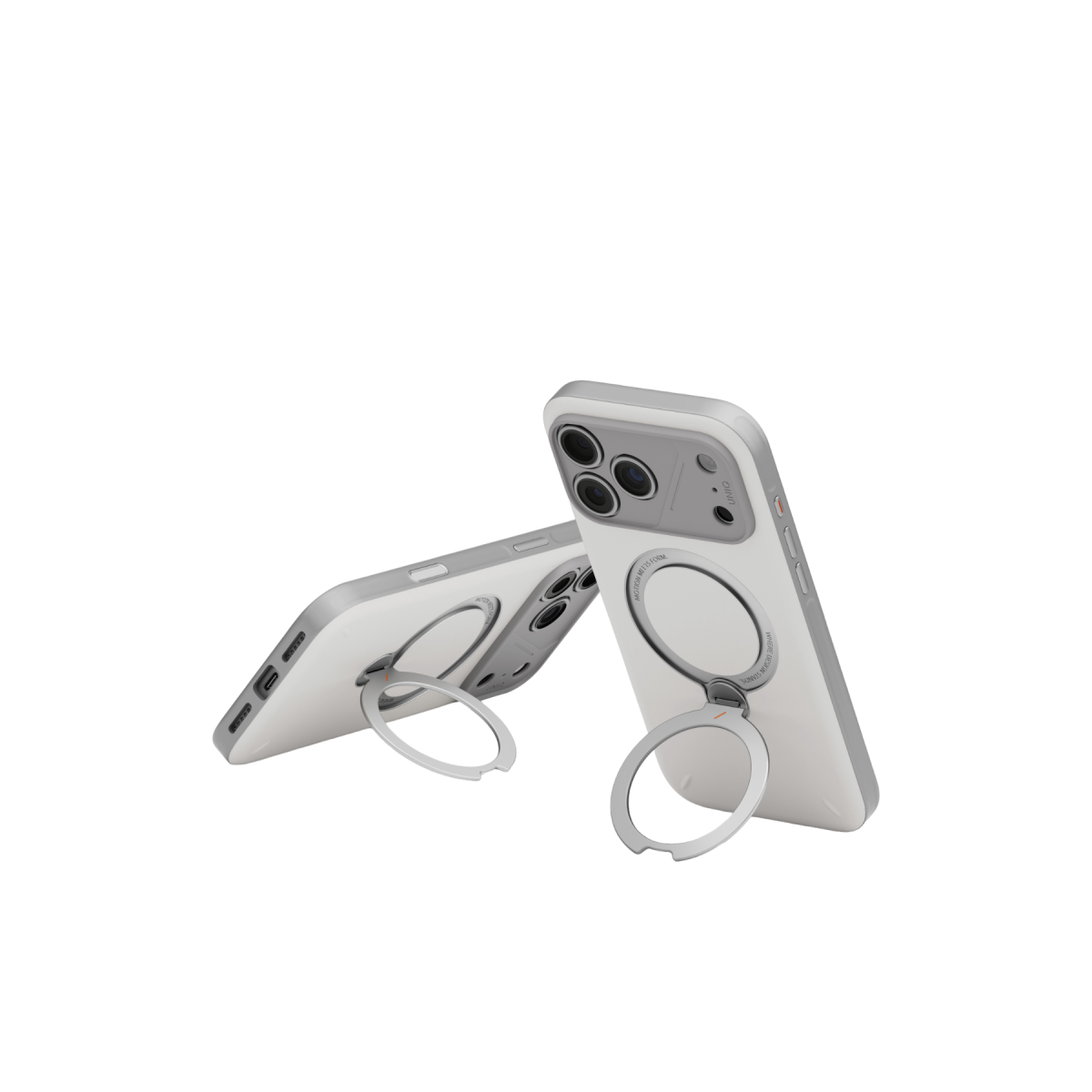 Uniq Apple iPhone 18 Pro Max/17 Pro Max Elix Rotating Kickstand Kapak - Gri