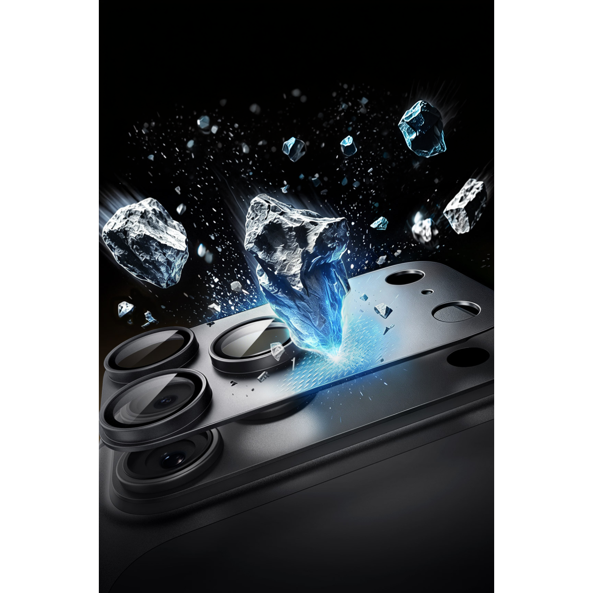 ESR Apple iPhone 18 Pro Max Armorite Pro Kamera Lens Koruyucu - Siyah