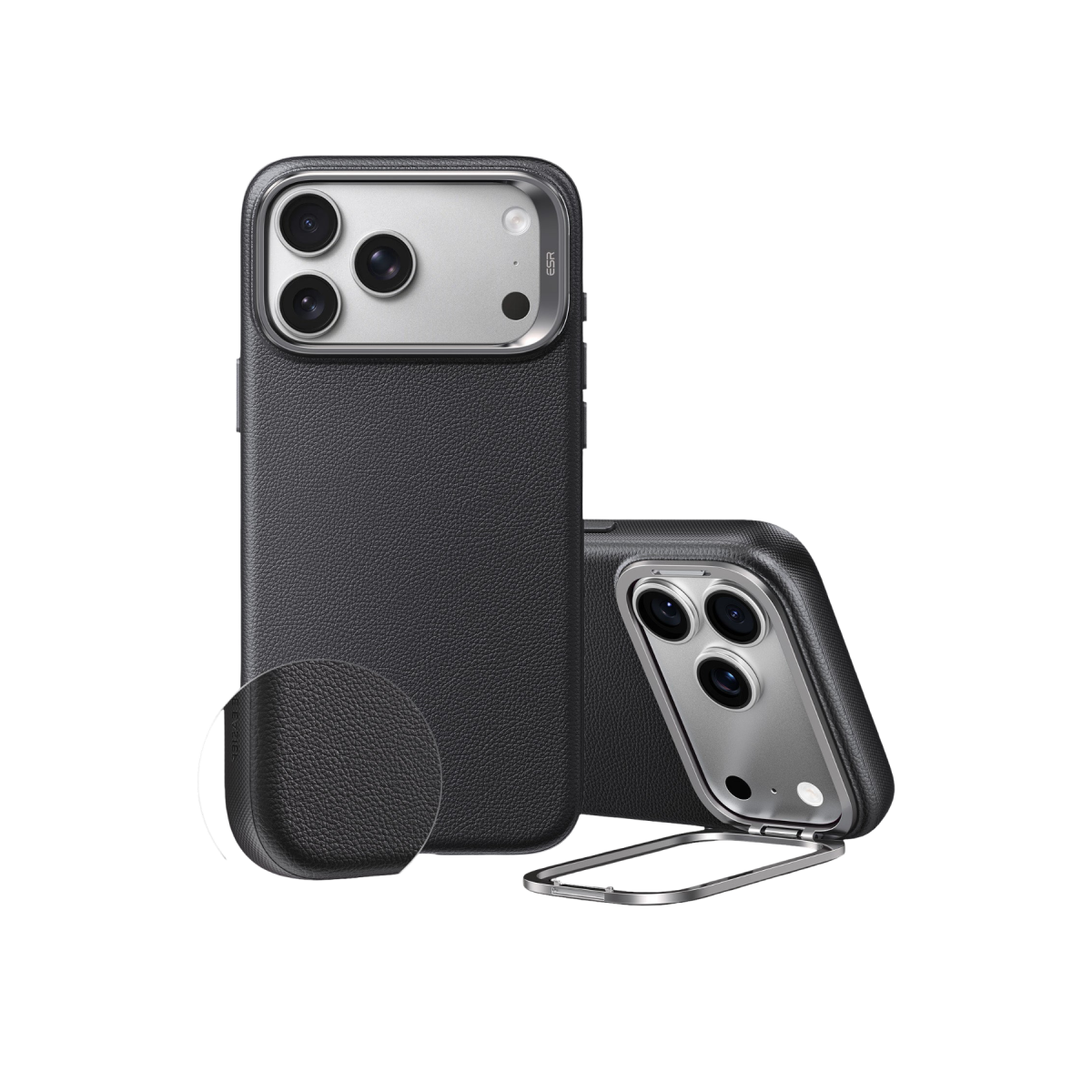 ESR Apple iPhone 18 Pro/17 Pro Atelier Magsafe Standlı Kapak - Siyah
