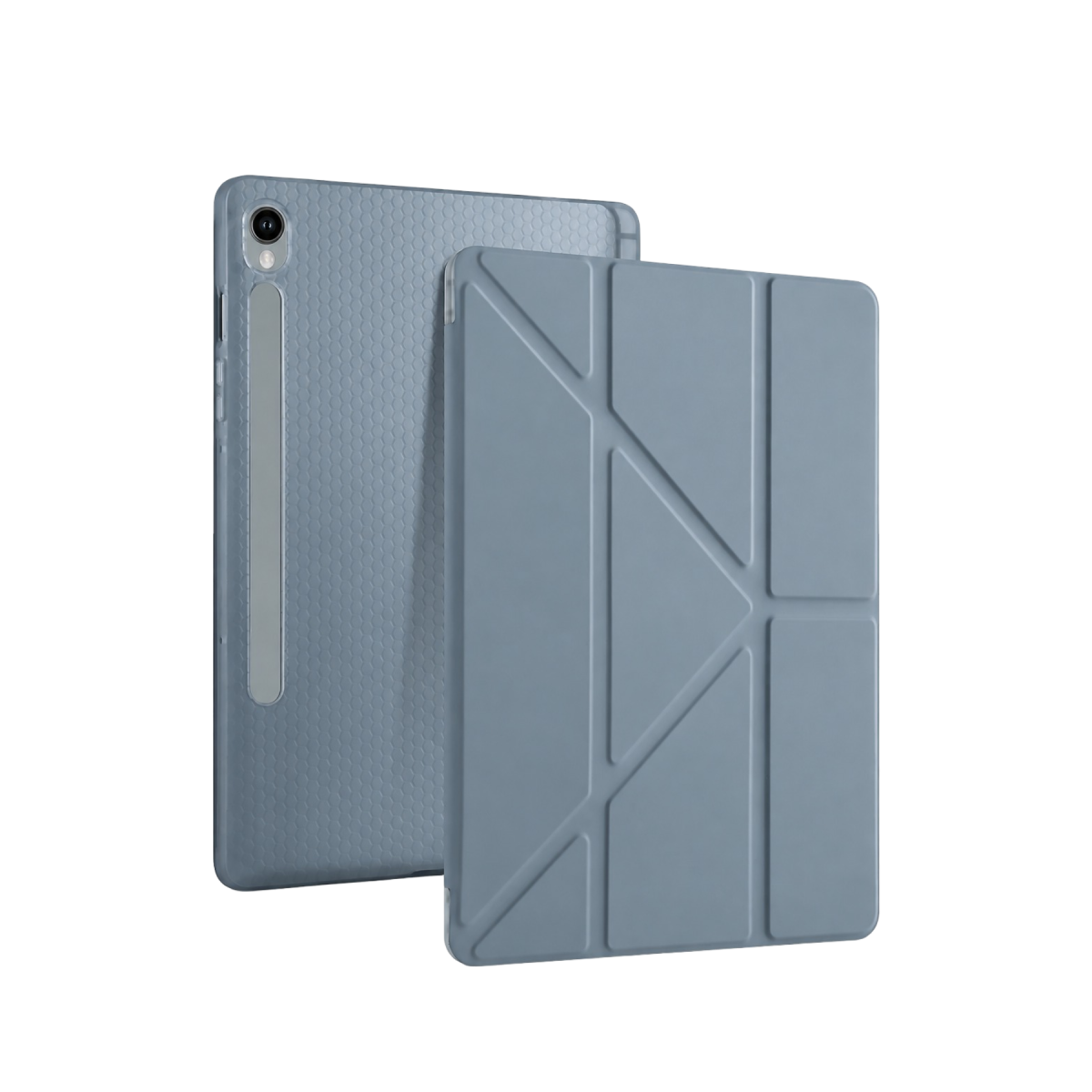 Newface Samsung Galaxy Tab S10 FE Plus 13.1 Kalemlikli Mars Tablet Kılıfı - Koyu Gri