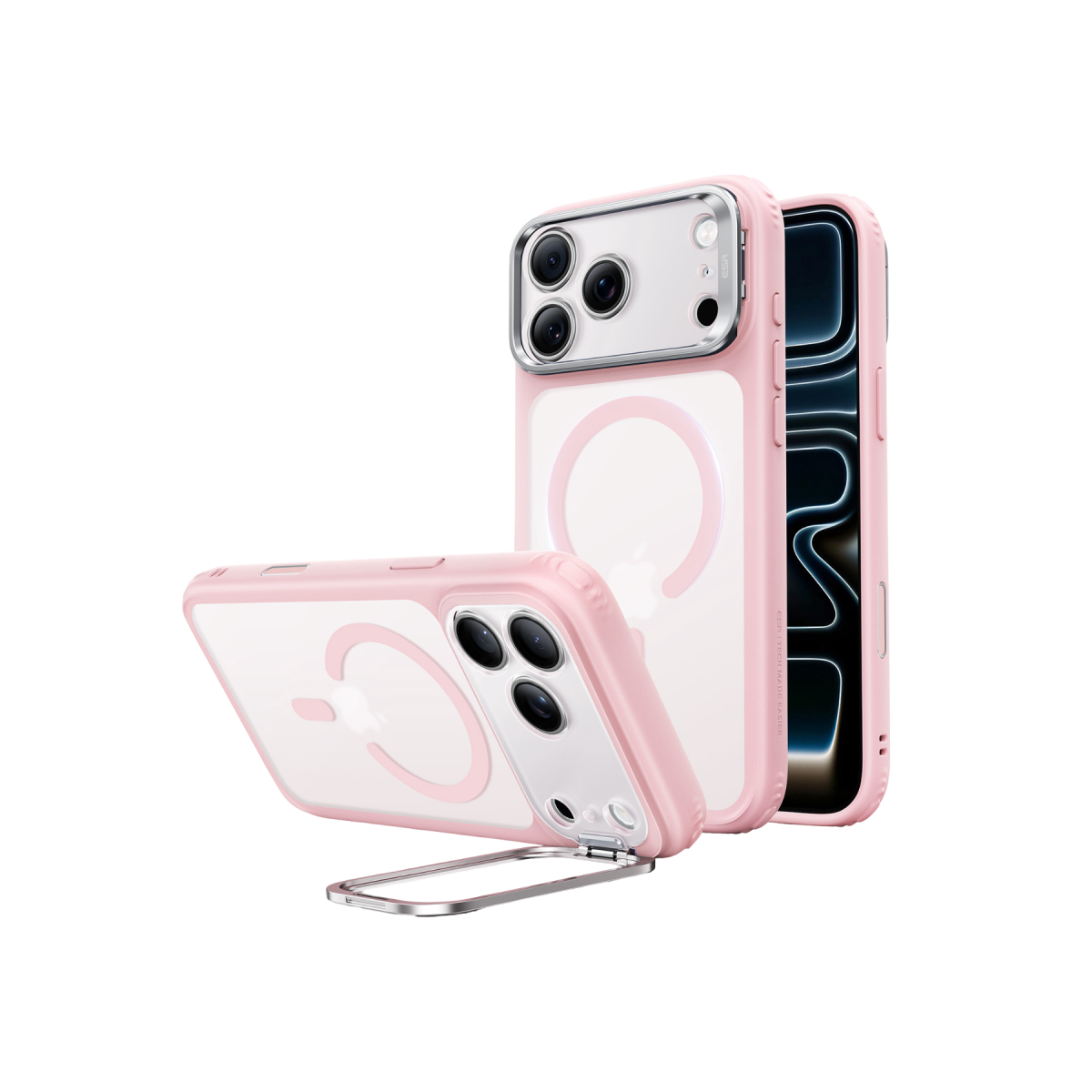 ESR Apple iPhone 18 Pro Max/17 Pro Max Classic Hybrid Magsafe Standlı Kapak - Pembe