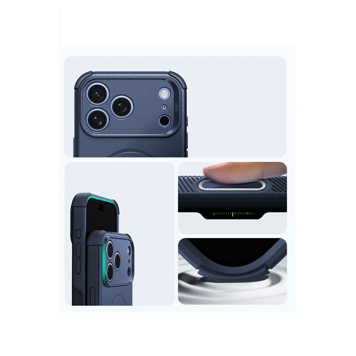 ESR Apple iPhone 18 Pro Max/17 Pro Max Cyber Tough Magsafe Kapak - Mavi