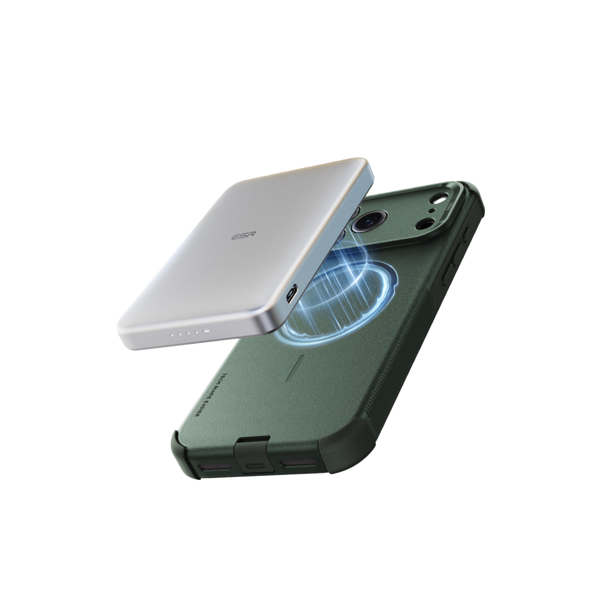 ESR Apple iPhone 18 Pro Max/17 Pro Max Cyber Tough Magsafe Kapak - Yeşil