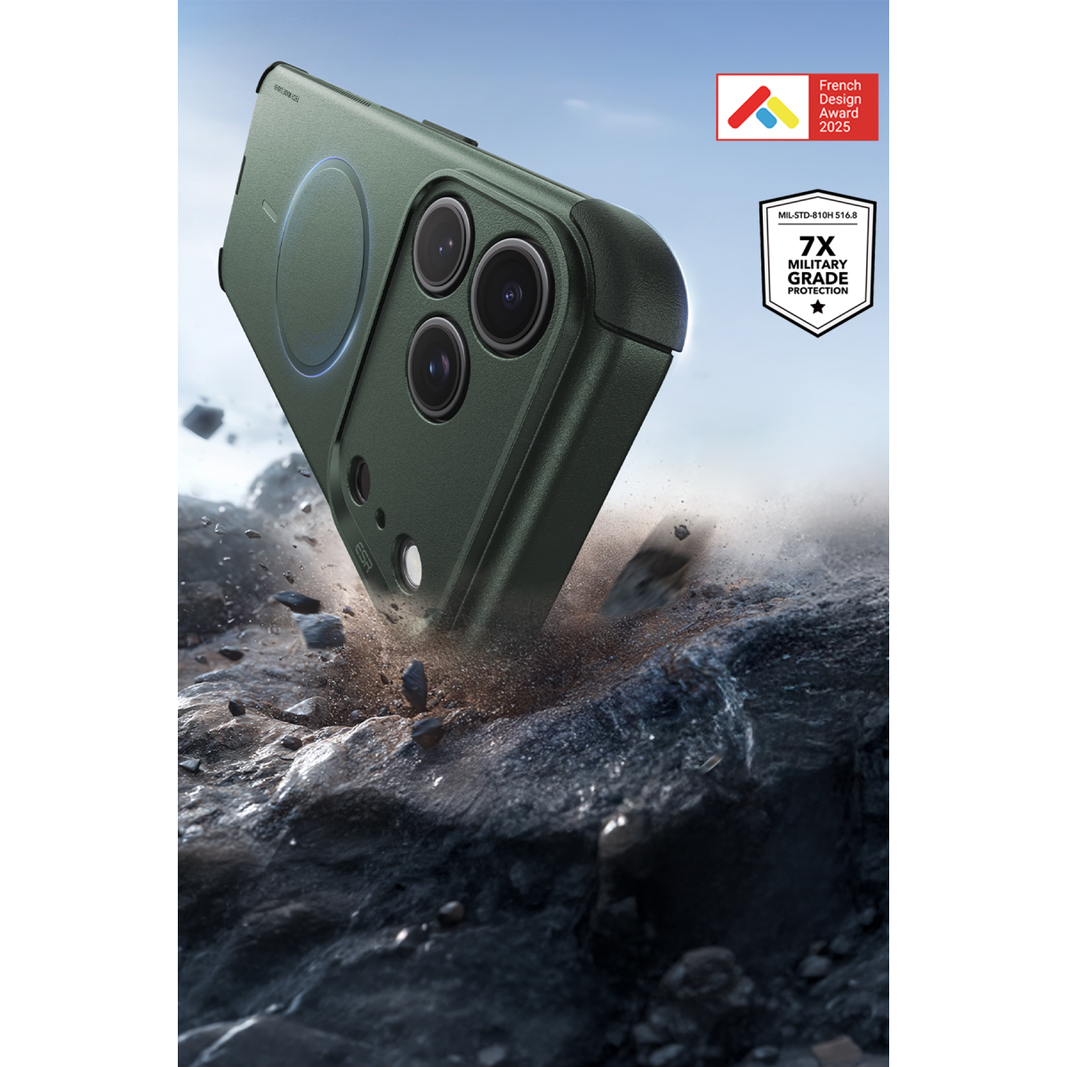ESR Apple iPhone 18 Pro/17 Pro Cyber Tough Magsafe Kapak - Yeşil