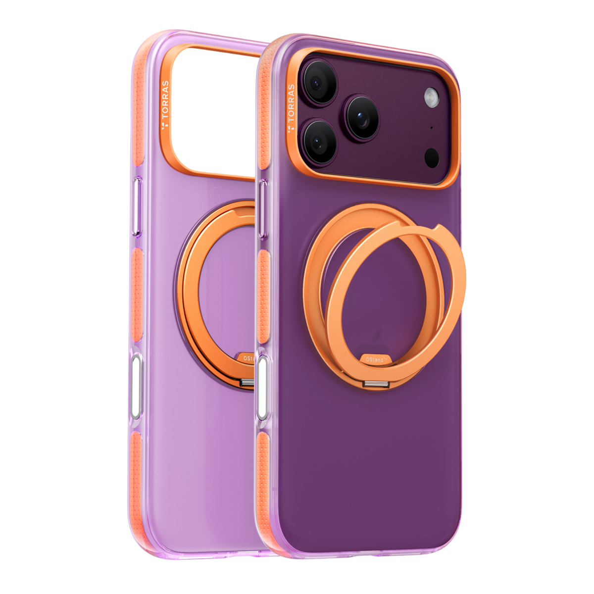 Torras Apple iPhone 18 Pro Max/17 Pro Max Ostand O3 Hue Standlı Magsafe Kapak - Pembe-Sarı