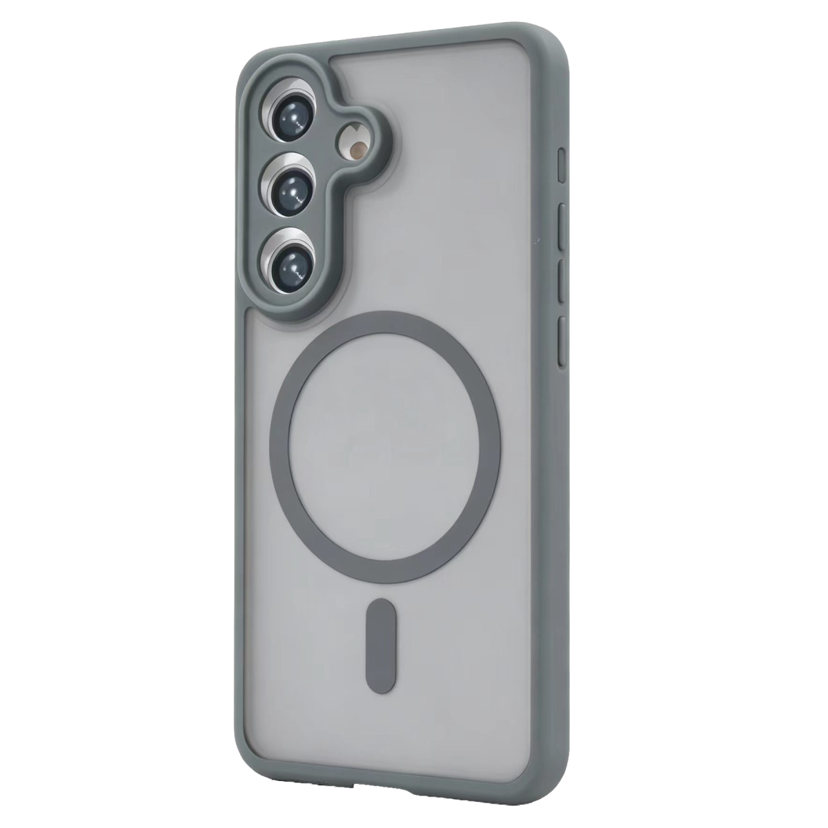 Newface Samsung Galaxy A35 5G Loji Magsafe Kapak - Gri