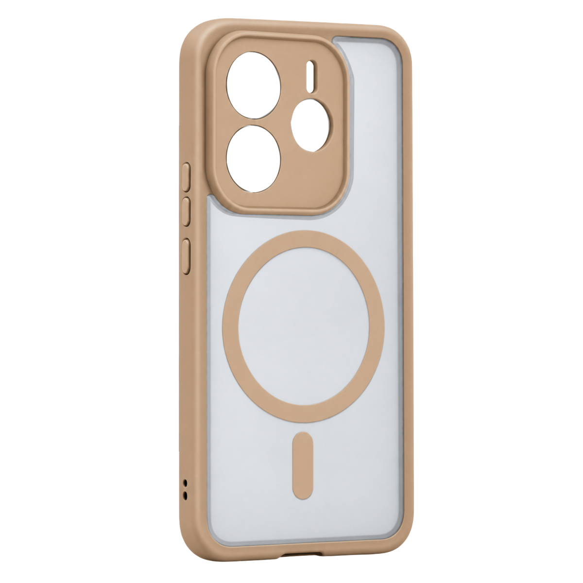 Newface Xiaomi Redmi Note 14 4G Loji Magsafe Kapak - Çöl Titanyum