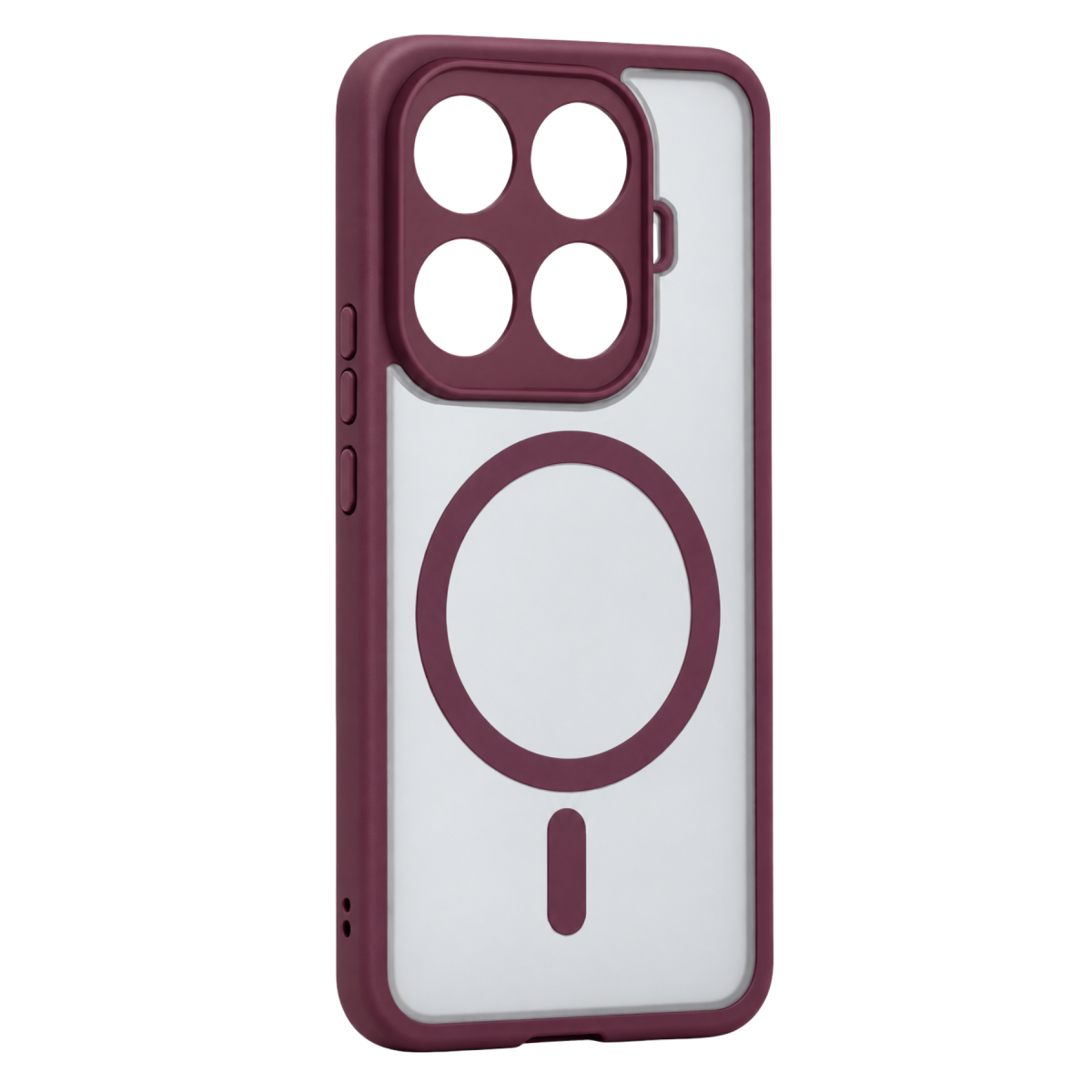 Newface Xiaomi Mi 15T Pro Loji Magsafe Kapak - Bordo
