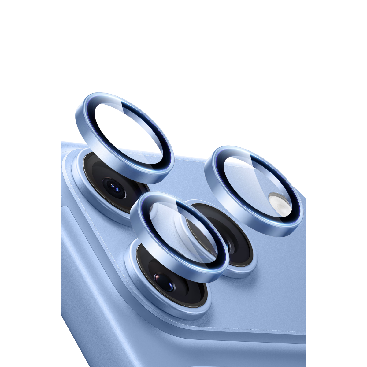 ESR Apple iPhone 18 Pro Max Armorite Kamera Lens Koruyucu - Açık Mavi