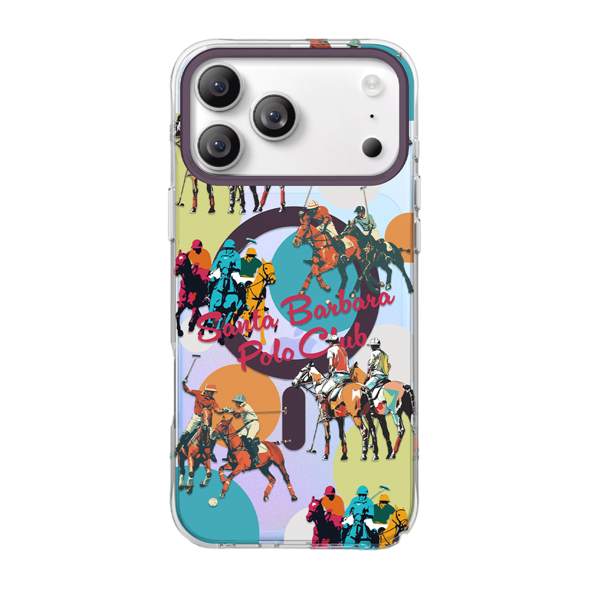 Santa Barbara Polo Racquet Club Apple iPhone 18 Pro/17 Pro Hygge Magsafe Kapak - Bordo