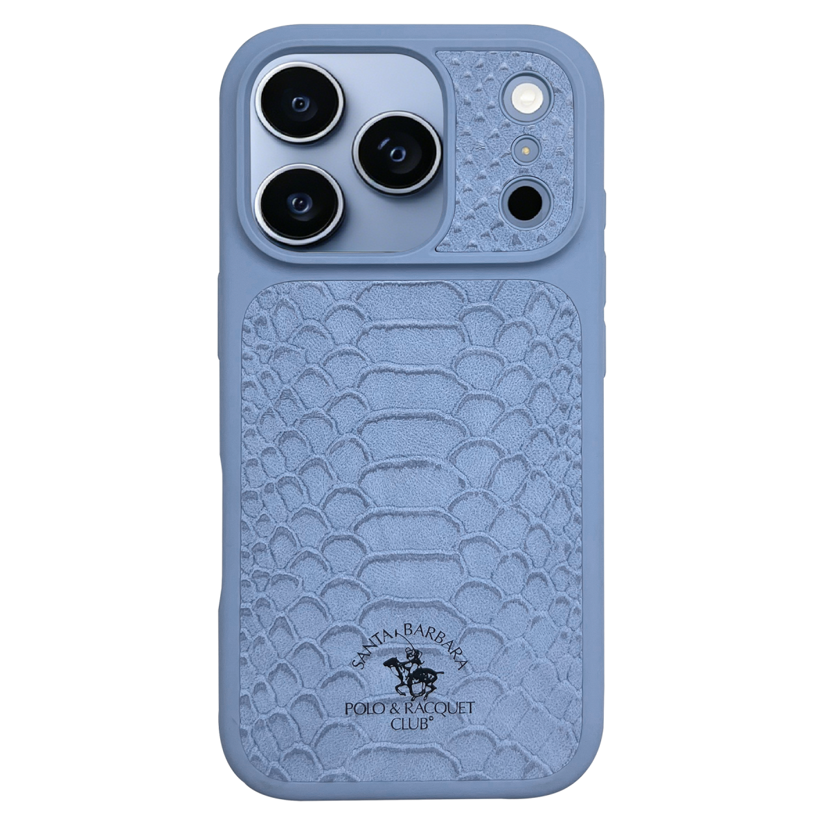 Santa Barbara Polo Racquet Club Apple iPhone 18 Pro Max/17 Pro Max Knight Deri Kapak - Mavi