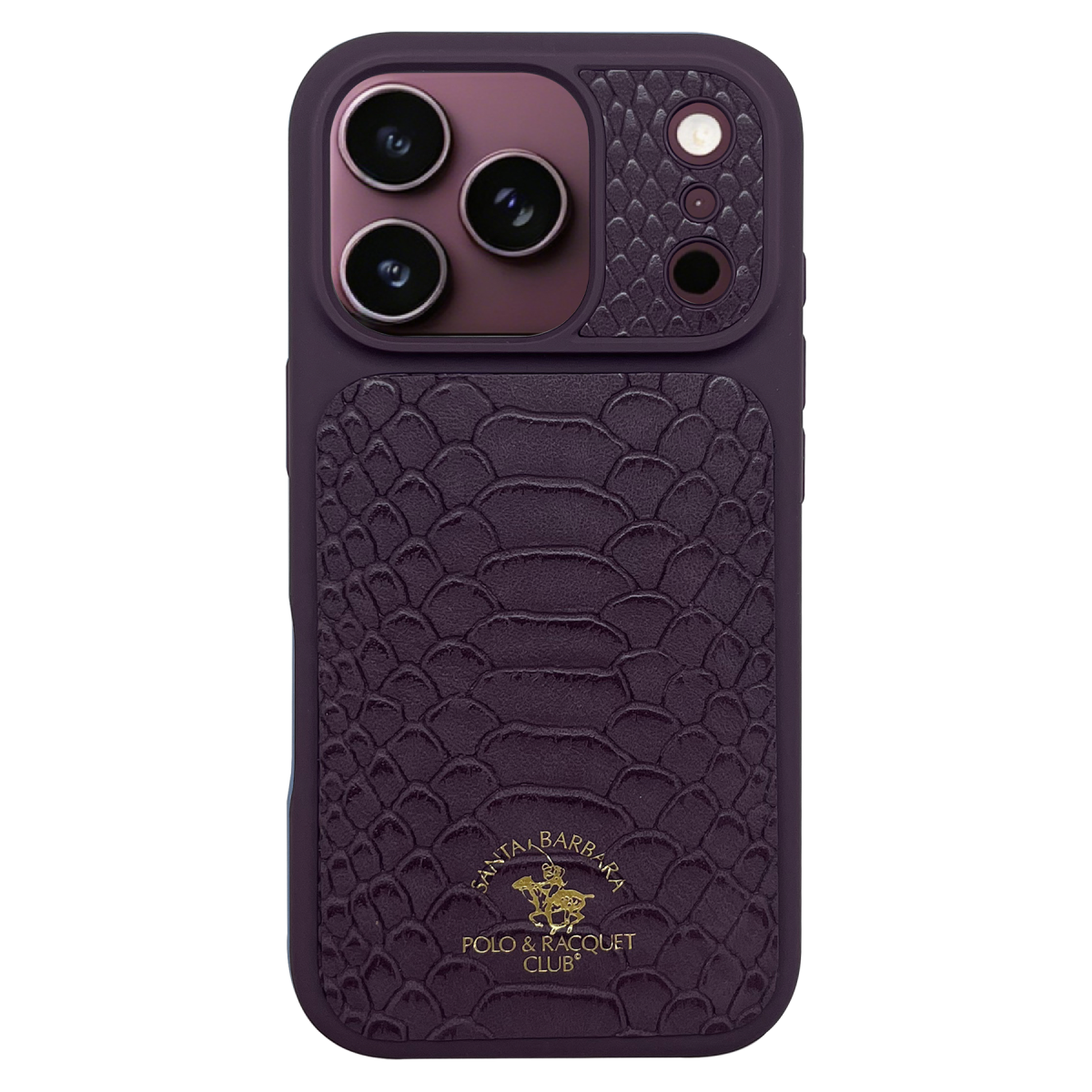 Santa Barbara Polo Racquet Club Apple iPhone 18 Pro Max/17 Pro Max Knight Deri Kapak - Bordo
