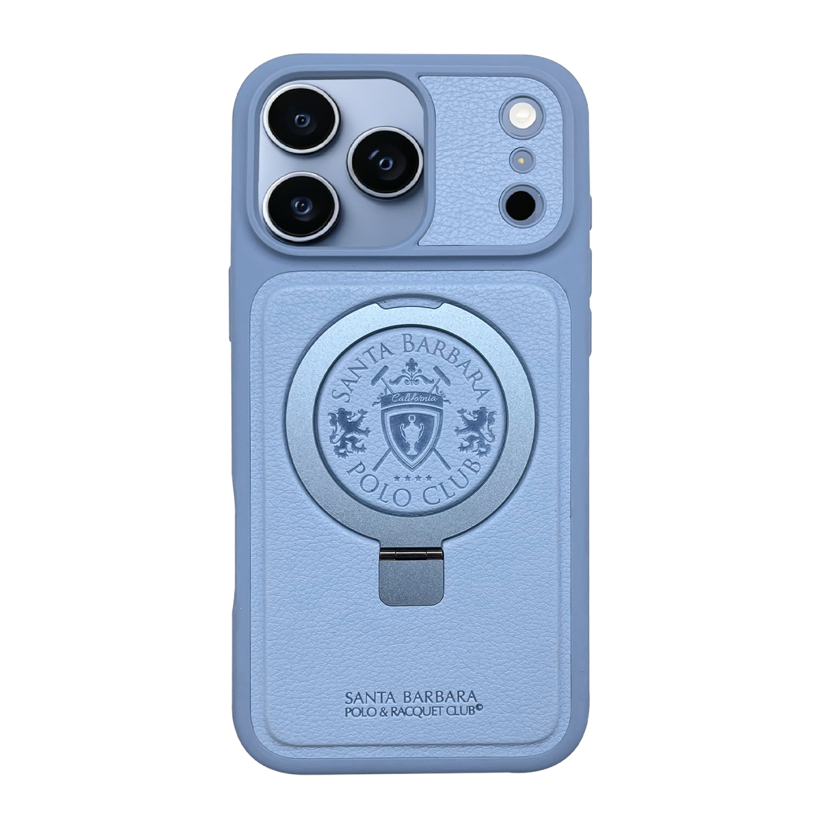 Santa Barbara Polo Racquet Club Apple iPhone 18 Pro Max/17 Pro Max Primo Magsafe Stand Kapak - Mavi