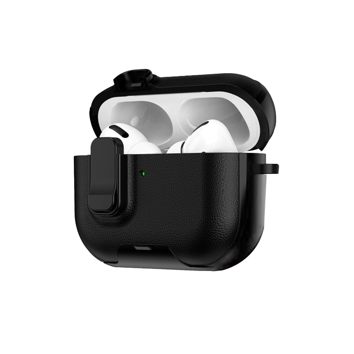 Apple Airpods Pro 3 (3.nesil) Rova Deri Kılıf - Siyah