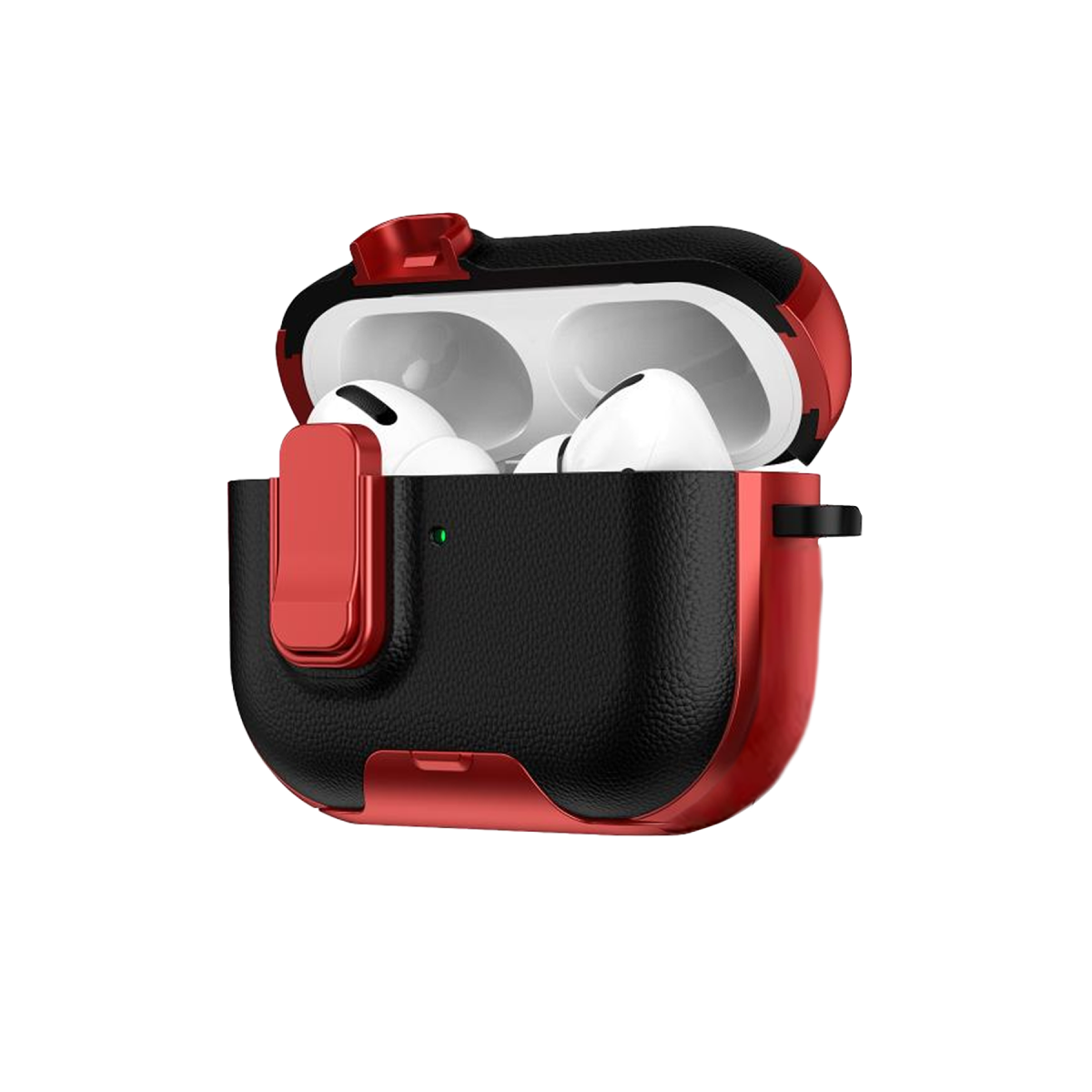 Apple Airpods Pro 3 (3.nesil) Rova Deri Kılıf - Kırmızı