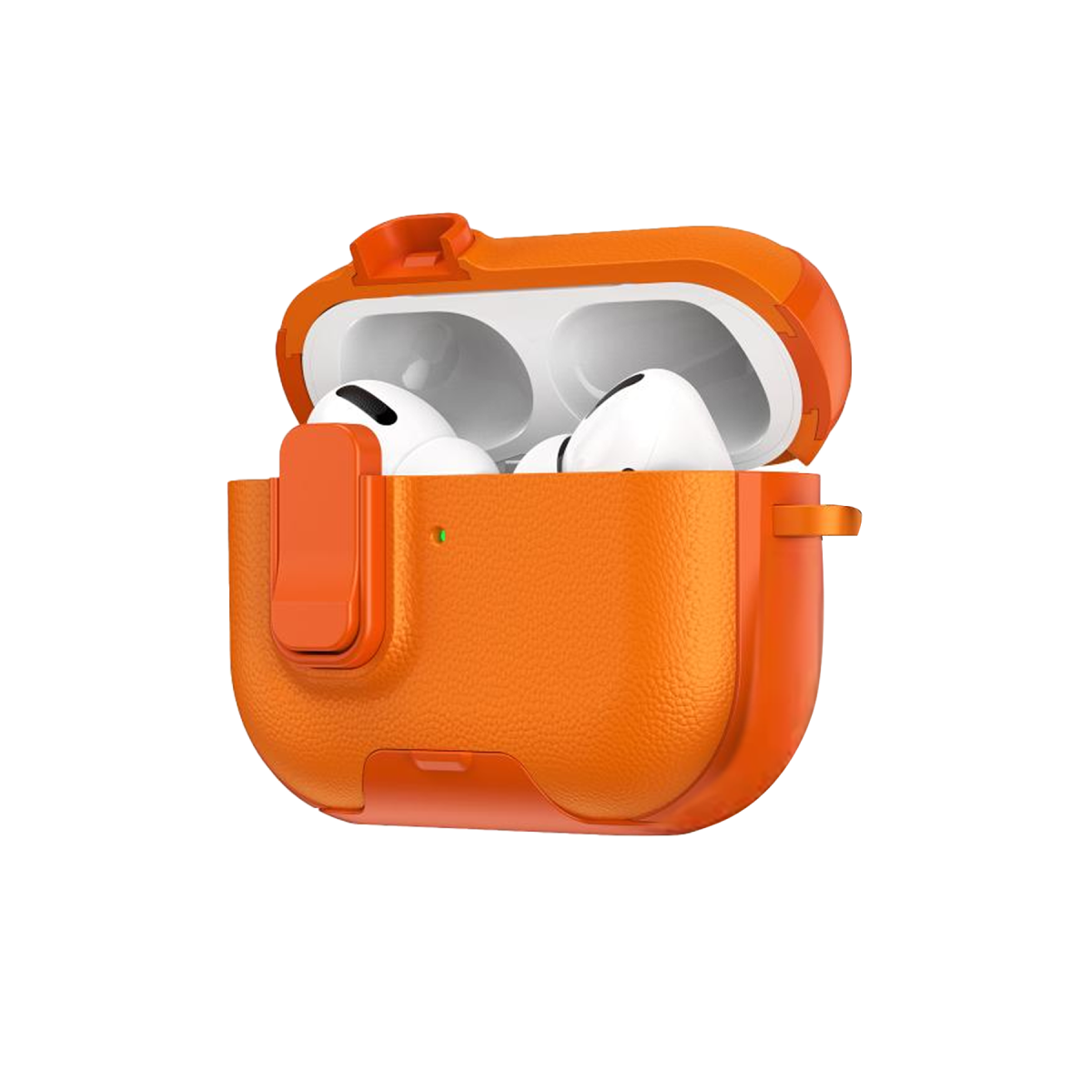 Apple Airpods Pro 3 (3.nesil) Rova Deri Kılıf - Turuncu