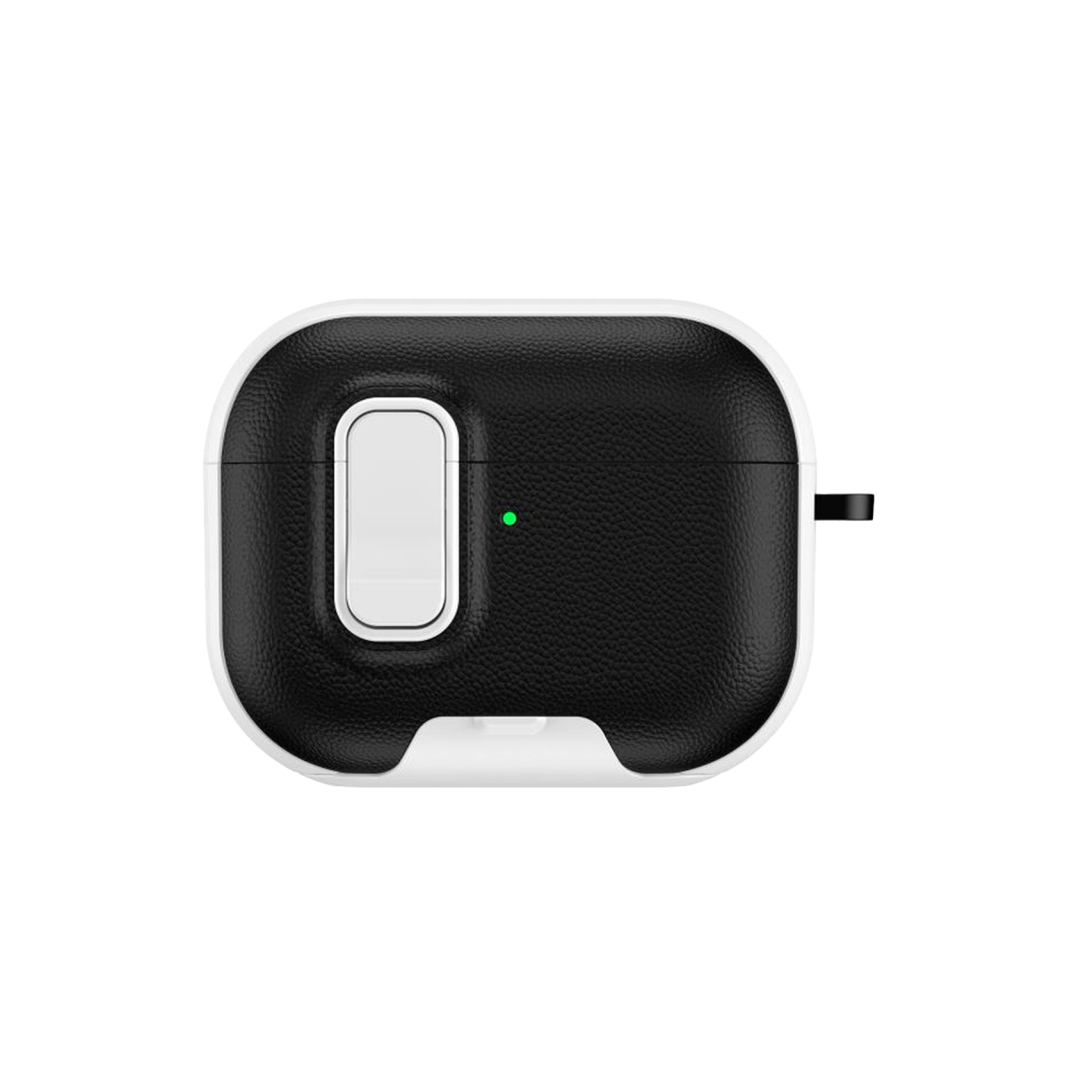 Newface Apple Airpods Pro 3 (3.nesil) Rova Deri  Kılıf - Siyah-Beyaz