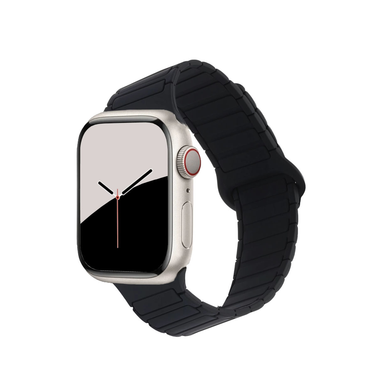Newface Apple Watch Ultra 49mm Armor Manyetik Kordon - Siyah