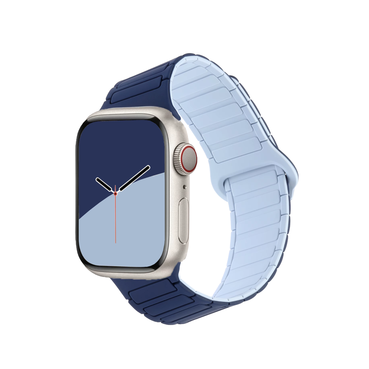 Newface Apple Watch Ultra 49mm Armor Manyetik Kordon - Açık Mavi