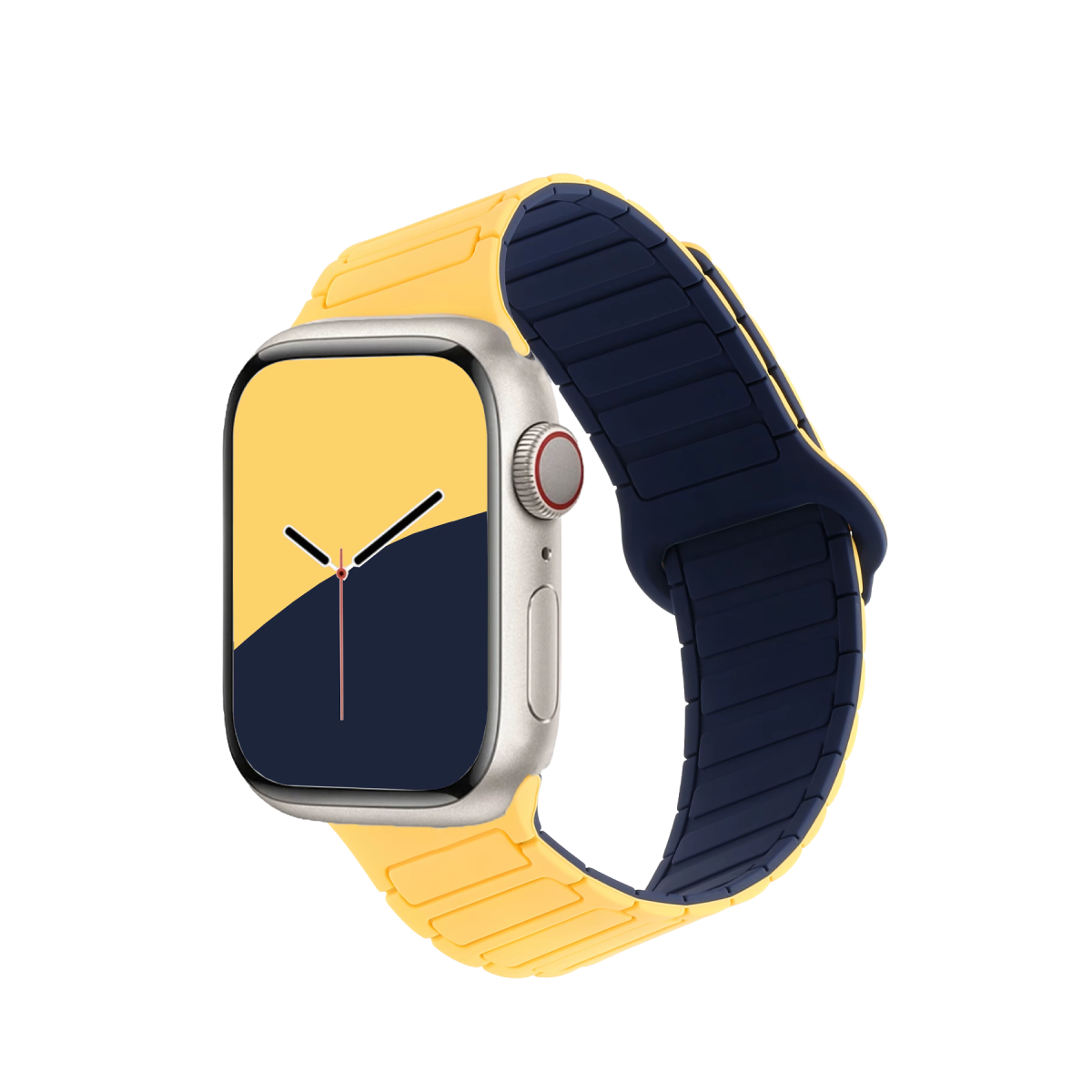 Newface Apple Watch Ultra 49mm Armor Manyetik Kordon - Sarı