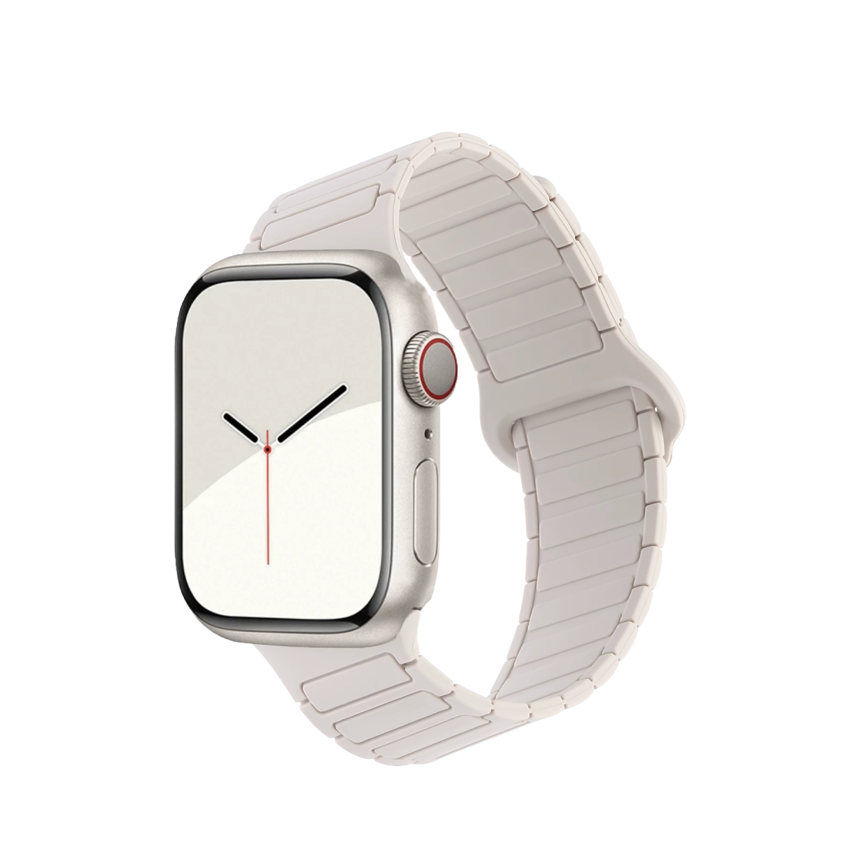 Newface Apple Watch Ultra 49mm Armor Manyetik Kordon - Krem