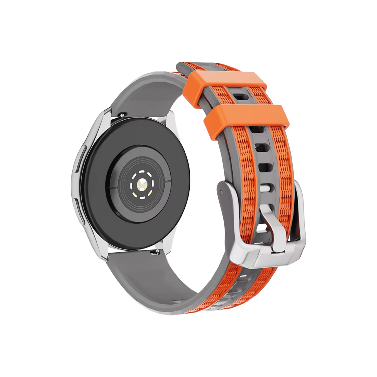 Newface Huawei Watch GT 5 Explorer Duo Kordon - Gri-Turuncu