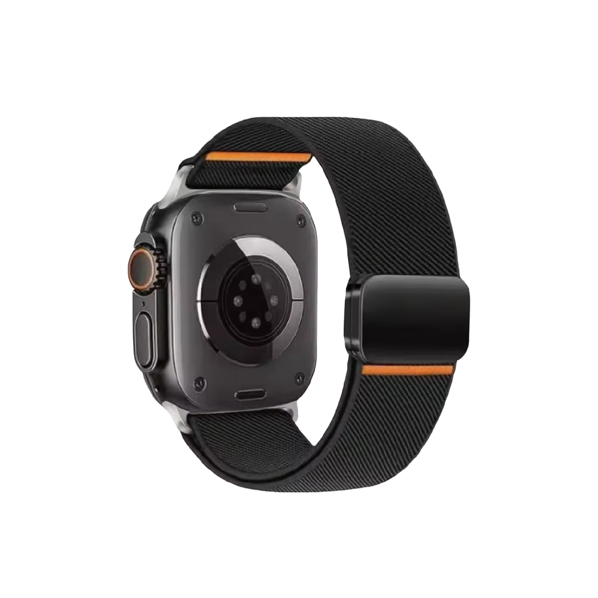Newface Apple Watch Ultra 49mm Nylon Manyetik Kordon - Siyah