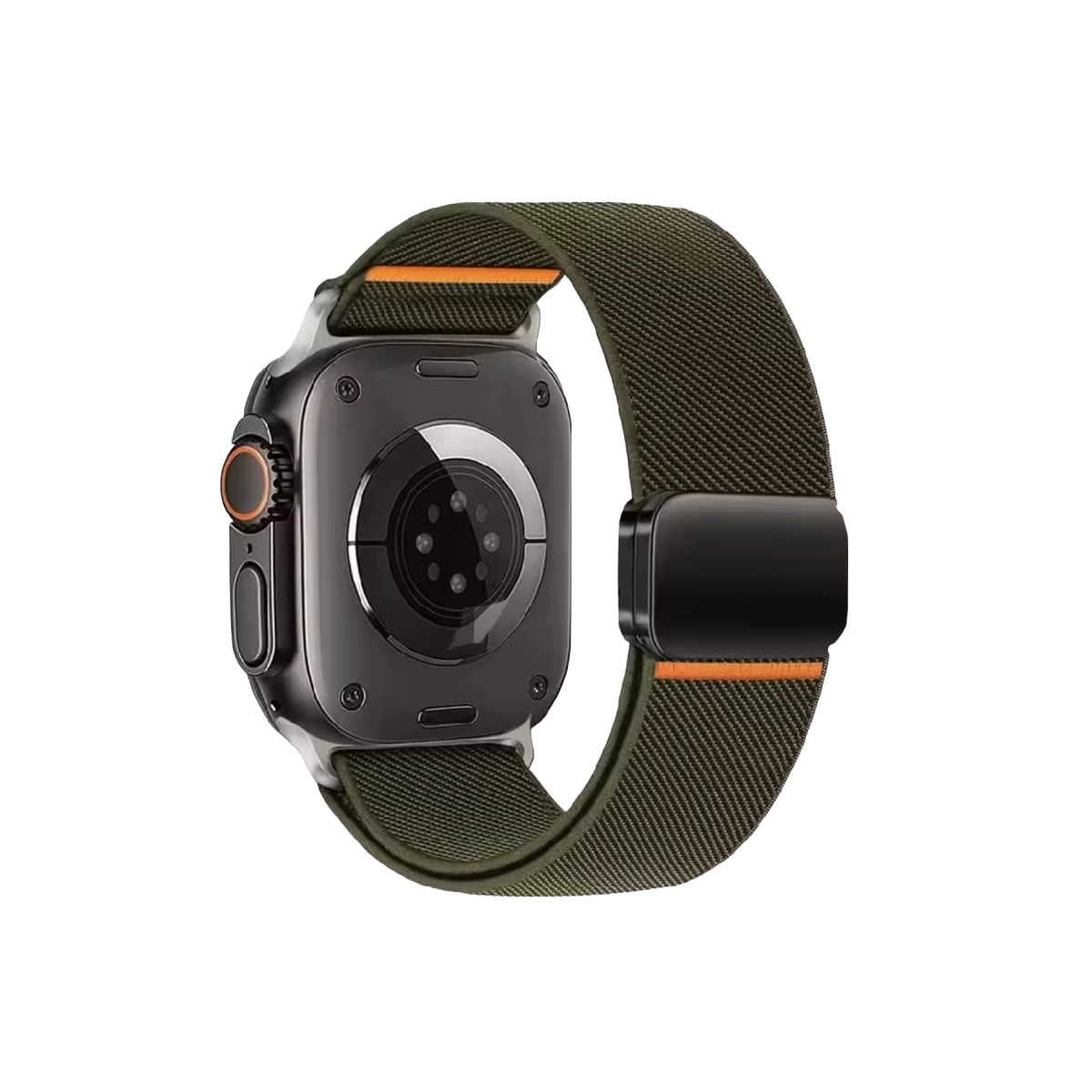 Newface Apple Watch Ultra 49mm Nylon Manyetik Kordon - Yeşil