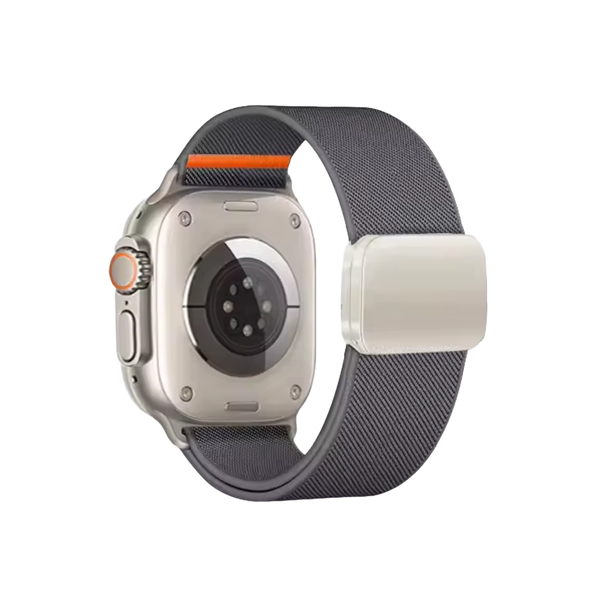 Newface Apple Watch Ultra 49mm Nylon Manyetik Kordon - Gri
