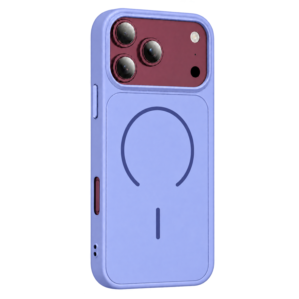 Newface Apple iPhone 18 Pro Max Azus Magsafe Kapak - Açık Mor